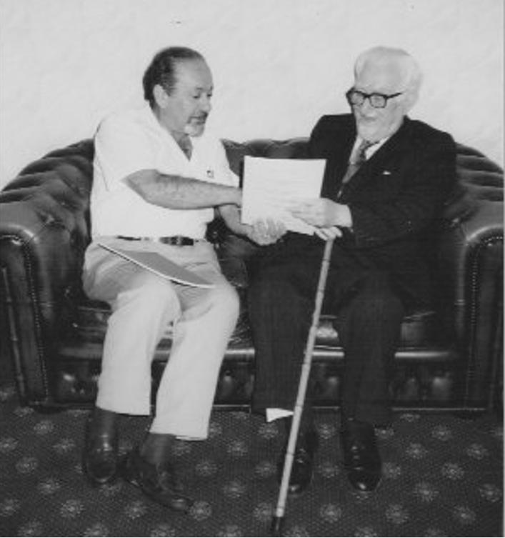 With former Iraqi prime minister Fadhil Jamali